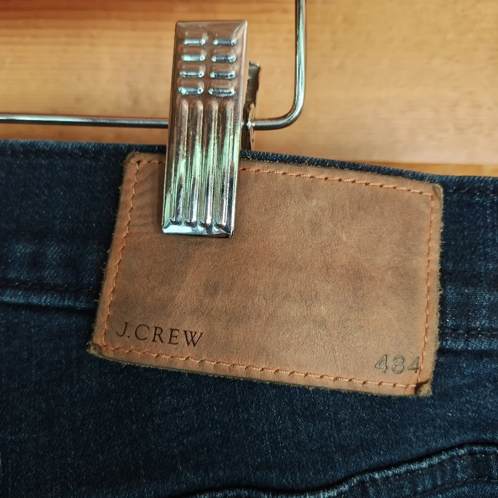 J. Crew 484 Jeans Slim Fit Deep Lake Wash K9617 Tapered Stretch Sz 33(35) X 33